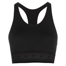 골든 구스 로고 언더밴드 레이서백 크롭 탑