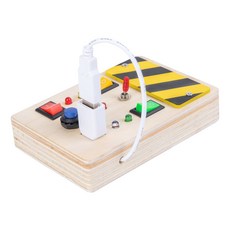 兒童早教木製忙碌板玩具, 恐龍電路板0.25, 1個