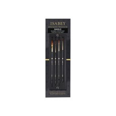 【時代中西畫材】法國 ISABEY 伊莎貝 伊沙金 isagold 仿西伯利亞貂毫水彩筆套組 P2008i.03, 1個