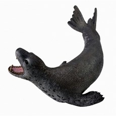 【阿LIN】88806A 豹海豹 全新正版COLLECTA 動物模型玩具 迷你海豹, 1個