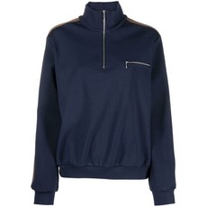 토리 버치 사이드 스트라이프 디테일 스웨트셔츠