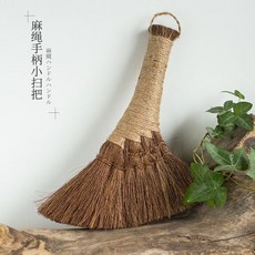 棕毛掃帚 棕櫚掃把 純棕掃 小號全棕掃帚, 1個, 麻繩手柄小棕掃