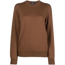 바르바 크루 넥 코튼 스웨터