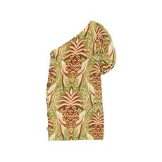 팜리오 one-shoulder patterned mini dress