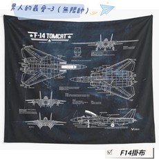 F-14 雄貓 掛布 Top Gun 美國戰機 野餐地墊 情境佈置