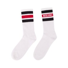모스키노 로고 자수 양말