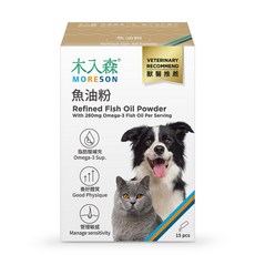 【MORESON 木入森】EPA Plus+ 寵物魚油,獸醫推薦,最高95%濃度,超臨界CO2純化,30顆膠囊, 1個