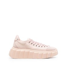 AGL 블론디 타이 가죽 스니커즈