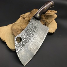 職匠 97層 大馬士革 剁刀「猛牛」 VG10鋼芯不鏽 一體式龍骨 刃長18公分, 1個