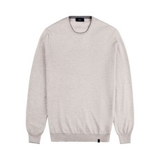 페이 엘보 패치 크루 넥 스웨터