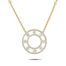 LB 익스클루시브 중고 18K 옐로 골드 다이아몬드 네크리스