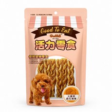 GooToe活力零食火雞筋麻花捲棒 100g犬用火雞筋零食狗狗零食咬咬棒訓練獎勵 狗狗點心高蛋白零食耐嚼, 1個, 1g, NA