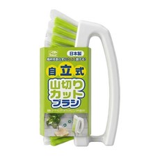 Nice Idea 日本製 自立式 山切斷角刷, 白色, 1個