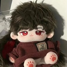 20cm棉花娃娃男娃衣服 錦衣華服 換裝娃衣, 1個, 酒紅色毛衣單件,20cm娃衣(僅衣服 無娃娃), 酒紅色