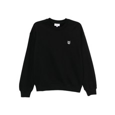 메종키츠네 폭스 헤드 자수 스웨트셔츠