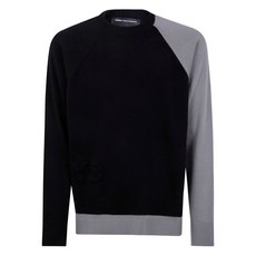 Y3 래글런 소매 패널 스웨터