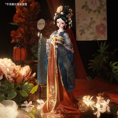 BJD 娃娃 4分 姝儀 古風 唐代 玩偶 樹脂 收藏禮物套裝, 1個, 4分 姝儀 套餐F