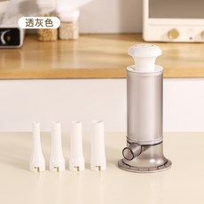 食品級手推式灌香腸機 家用自製臘腸工具, 1個, 透灰色