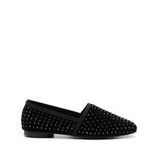 까스따네르 라인스톤 장식 발레 플랫 슈즈