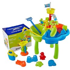 MERCONSER 沙水桌, M007 - 40件套沙灘桌 英文包裝, 2340g, 1套