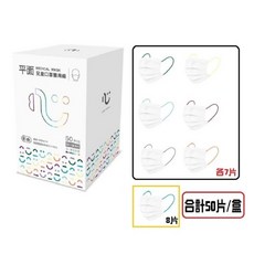 台灣康匠 匠心兒童平面醫療口罩, 1個, 匠心兒童平面醫療口罩50入 白色, 白色