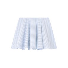 가니 서클 스트라이프 코튼 미니 스커트