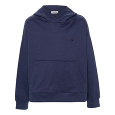 페이퍼키드 로고 장식 코튼 후디