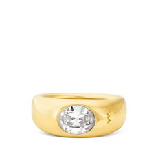 마이클코어스 타원형 스톤 링