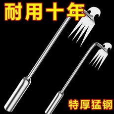 錳鋼拔草神器 園藝工具, 1個, 加厚猛鋼 : 耐 用十年 堅固耐用,一秒除草: 主圖同款 加長手柄