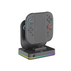 Flashfire NS2 Switch2 Joy-con 控制器充電座 (S703), 1個, 灰黑, NS2 Switch2 Joycon 手把充電座(S703) Joy-con 控制器充電座
