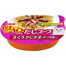 CIAO 原湯杯 貓罐 鮪魚 蟹肉 小魚 鰹魚, 1個, CIAO原湯杯 51號*24, 60g, CIAO原湯杯 51號