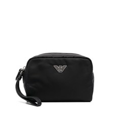 엠포리오아르마니 로고 장식 메이크업 파우치