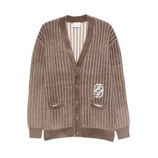 드롤드무슈 스트라이프 자수 가디건