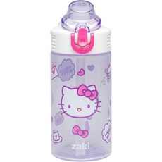 啵比小舖Zak Designs Sage款兒童吸管水壺 冷水瓶 防漏水設計, 1個, Hello Kitty(sage), sage, 473ml