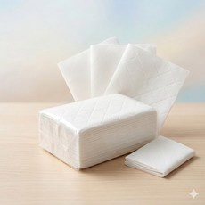 壓紋抽取式餐巾紙 4層厚 75抽, 1個, 小餐巾紙 55抽100包