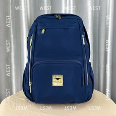 MIZZUE 防水尼龍後背包 大容量多功能電腦包 側邊隱藏袋 防盜暗袋 G623-1, 深藍(現貨)G623-1