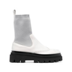 일레븐티 가죽 앵클 삭스 부츠