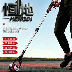 HENGDI 恆地 可摺疊多功能拾物夾 免彎腰加厚鋁合金撿垃圾夾, 1個, 全新細節升級A類 多功能拾物器 加長免彎,強勁夾力 綠色-83釐米 加厚鋁合金