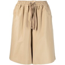 메종키츠네 드로스트링 웨이스트 와이드 쇼츠