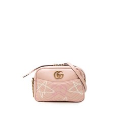 구찌 중고 2016-2026 GG 마몽 마틀라세 레더 구찌 고스트 크로스 백