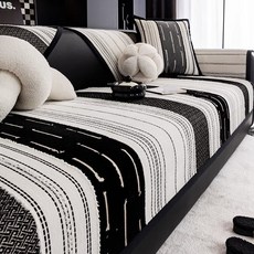 雪尼爾沙發墊四季通用新款沙發坐墊輕奢高級感沙發套防滑坐墊直排蓋布套罩