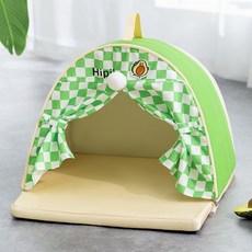 寵物帳篷 涼感透氣 狗狗貓咪小屋 狗窩 貓窩 帳篷屋, 1個, 蒂安綠牛油果