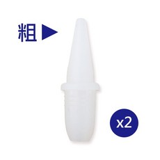 三樂事 熊貝比吸鼻器專用矽膠吸頭, 1個, 粗(一包兩入)