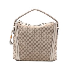구찌 중고 2000-2015 라지 GG 캔버스 벨라 숄더 백