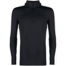 퓨잘프 스트라이프 패널 하프 지퍼 액티브 탑