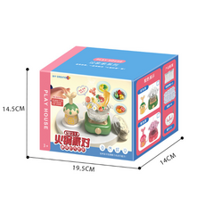 ICREATIVE IMAGIN 水寶寶火鍋機 扮家家酒玩具 DIY手作 兒童益智玩具套裝, 綠色, 1個