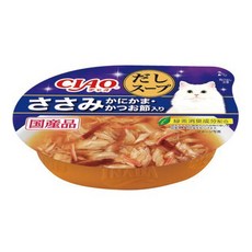 CIAO 鮪魚湯罐 柴魚風味, 24個, 60g, 雞肉+蟹風味魚板+柴魚片 NC-53