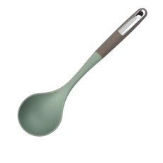 JWJJ 矽膠鍋鏟, 橡塑帶蓋柄矽膠湯勺, 1個