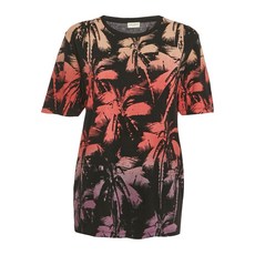 생 로랑 중고 야자수 프린트 티셔츠