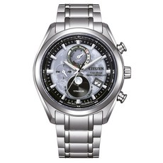 CITIZEN 星辰 (BY1010-81H) GENTS 光動能 鈦金屬 月相盈虧電波對時腕錶-43mm